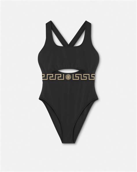 versace bikin|Versace greca One Piece swimsuit.